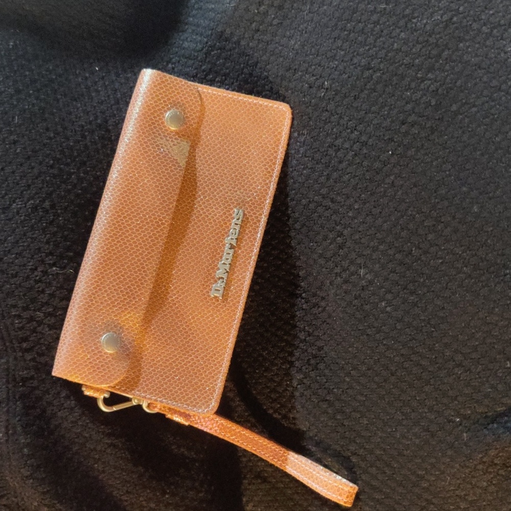 Iridescent Leather wristlet NWOT